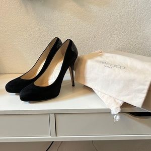 Jimmy Choo Snakeskin back Heels